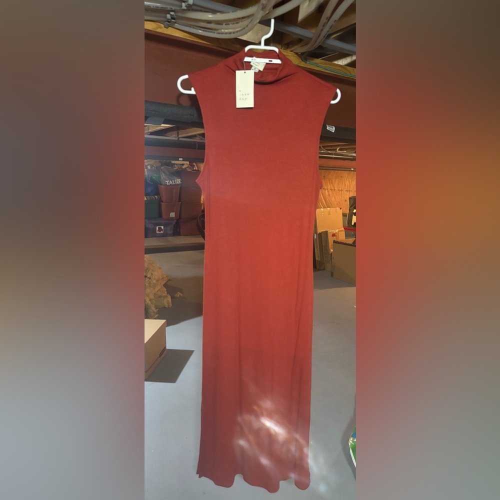 a new day Rust Orange Sleeveless Maxi dress